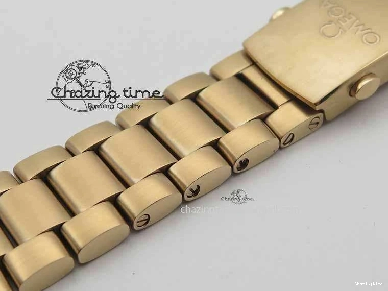 0305 Efficient Planet Ocean GMT 43.5mm RG V6F 1:1 Best Edition Black Dial On RG Bracelet A 8182